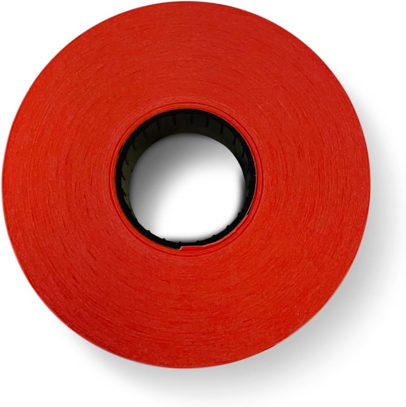 Veltec Fluorescent Red Labels for Monarch Pricemarker Easy-Load 1131 One-Line Pricing Gun – One Roll (2500 Labels) - Image 2